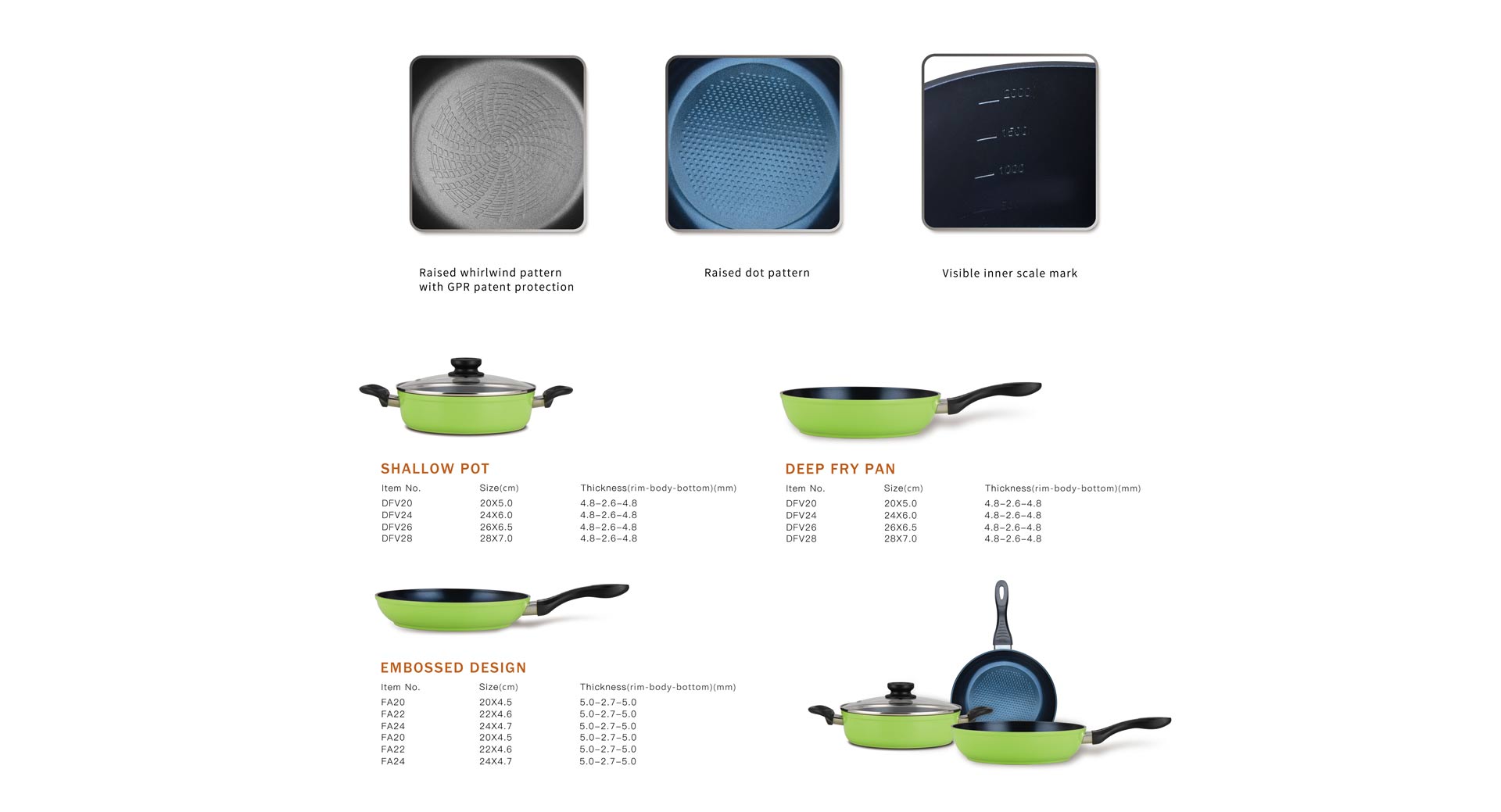 Embossed Series Cookware Set