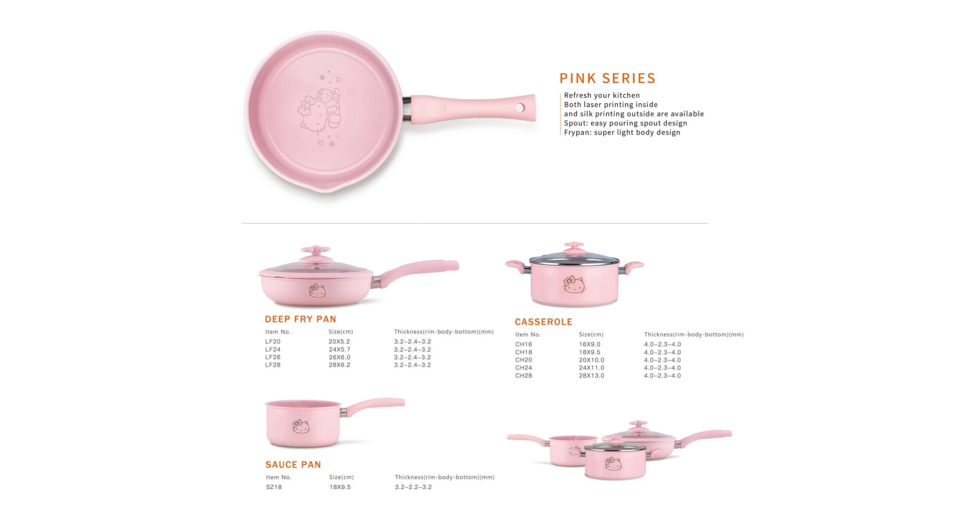 Pink Series Cookware Set